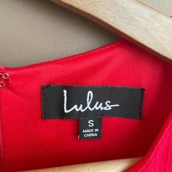 Lulus Perfect Time Shift Dress in‎ Red Size Small - Picture 5 of 7